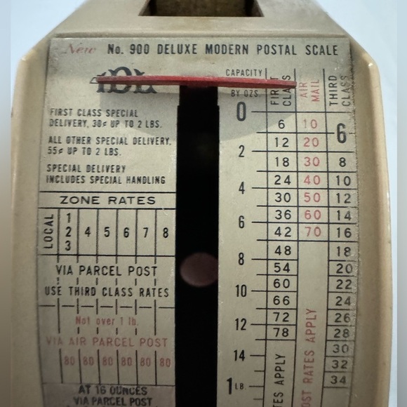 Vintage IDL Number 900 Deluxe Modern Postal Scale Made in USA Unique Collectible - Picture 8 of 15